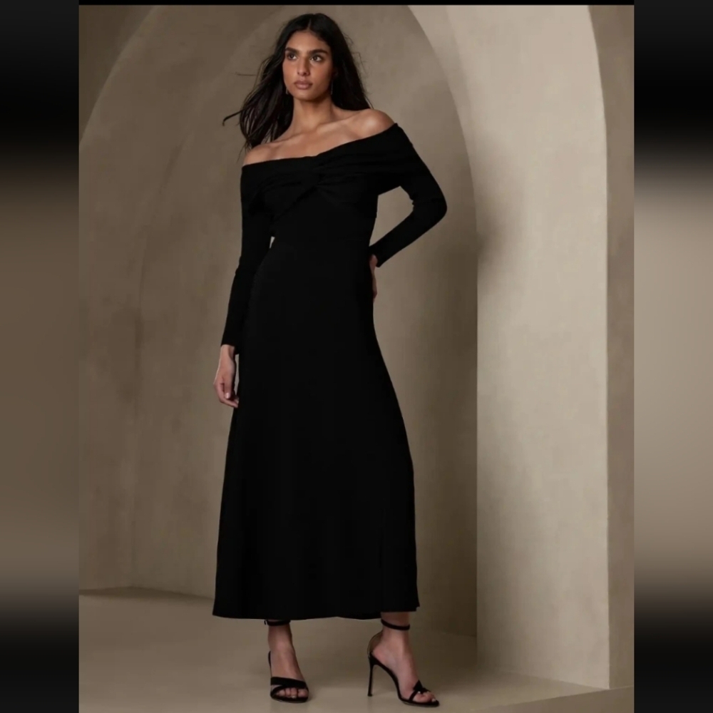 Banana Republic Salome  Off-Shoulder Dress - Picture 5 of 6